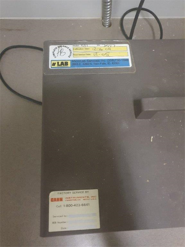 Cahn Model C-31 Microbalance)